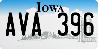 IA license plate AVA396