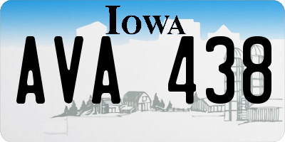 IA license plate AVA438