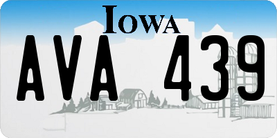 IA license plate AVA439