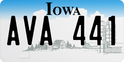 IA license plate AVA441