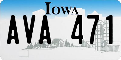 IA license plate AVA471
