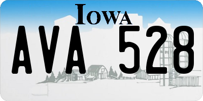 IA license plate AVA528