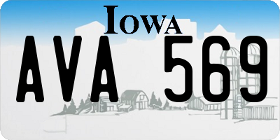 IA license plate AVA569