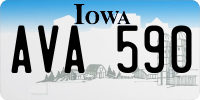 IA license plate AVA590