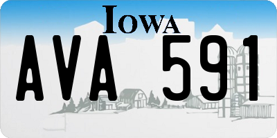 IA license plate AVA591