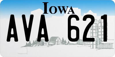 IA license plate AVA621