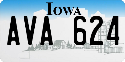 IA license plate AVA624