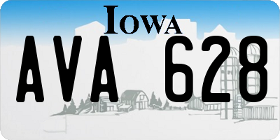 IA license plate AVA628