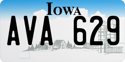 IA license plate AVA629
