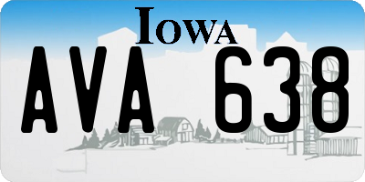 IA license plate AVA638