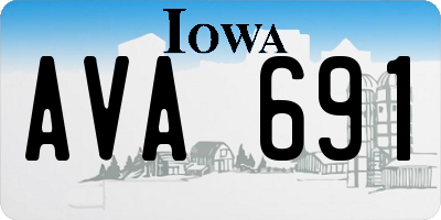 IA license plate AVA691