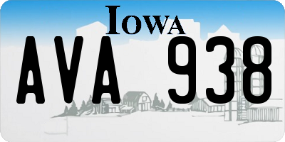 IA license plate AVA938