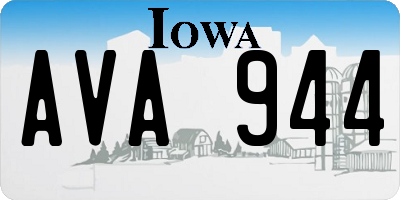 IA license plate AVA944