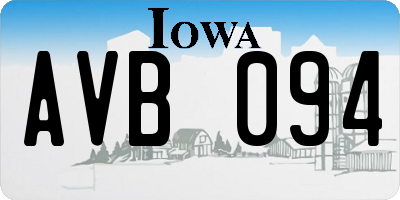 IA license plate AVB094