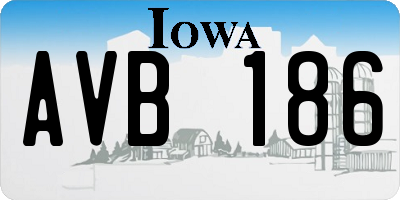 IA license plate AVB186