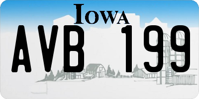 IA license plate AVB199