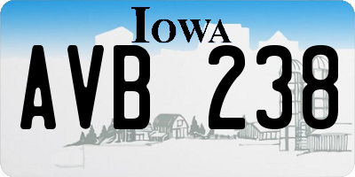 IA license plate AVB238