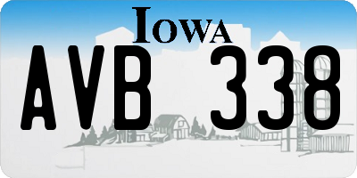 IA license plate AVB338