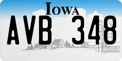 IA license plate AVB348