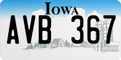 IA license plate AVB367