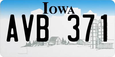 IA license plate AVB371