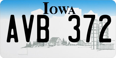 IA license plate AVB372