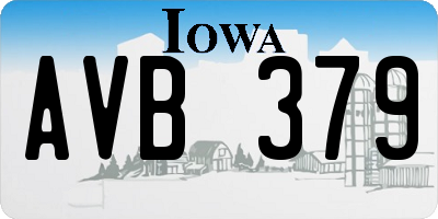 IA license plate AVB379