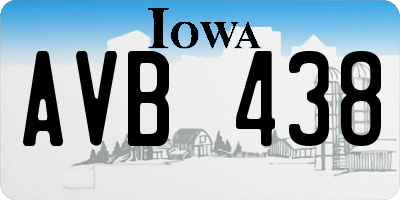 IA license plate AVB438