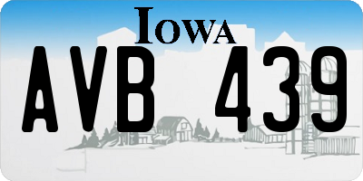 IA license plate AVB439