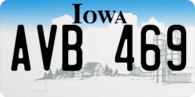 IA license plate AVB469
