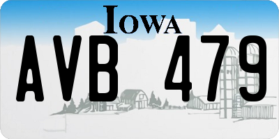 IA license plate AVB479