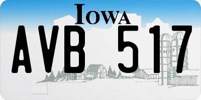 IA license plate AVB517