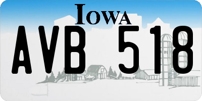IA license plate AVB518