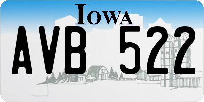 IA license plate AVB522