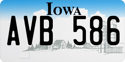 IA license plate AVB586