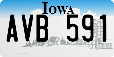 IA license plate AVB591