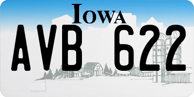 IA license plate AVB622