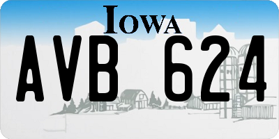 IA license plate AVB624