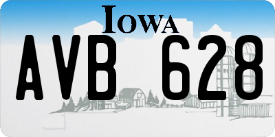 IA license plate AVB628