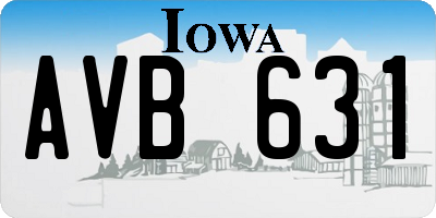 IA license plate AVB631