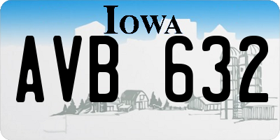 IA license plate AVB632