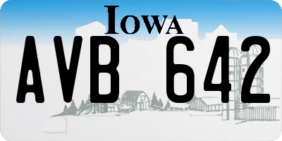 IA license plate AVB642