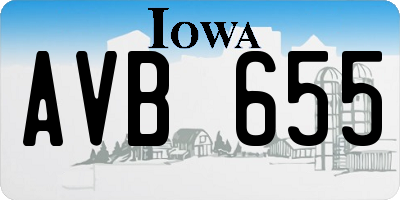 IA license plate AVB655