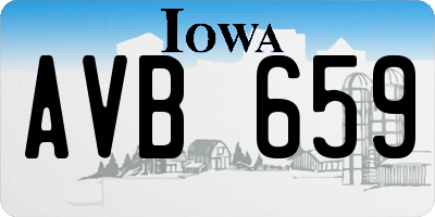 IA license plate AVB659