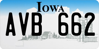 IA license plate AVB662