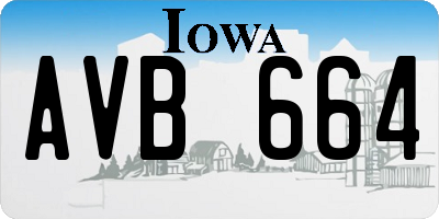 IA license plate AVB664