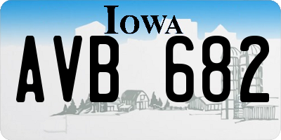 IA license plate AVB682