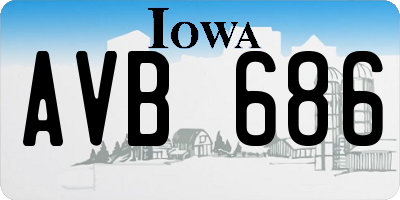 IA license plate AVB686