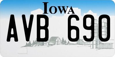 IA license plate AVB690