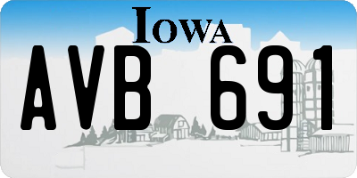IA license plate AVB691